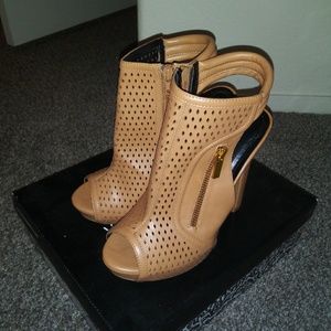 Camel color high heels